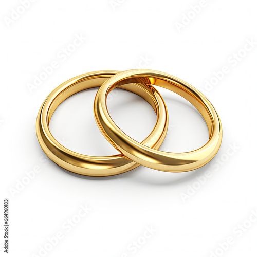 two gold rings