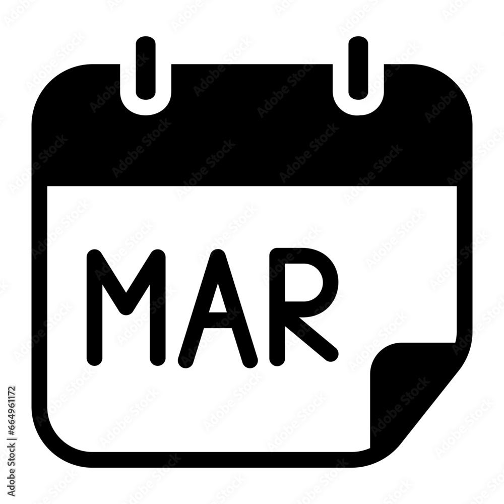 date glyph icon
