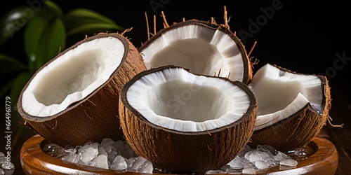 Fresh Coconut. Coconut Pieces