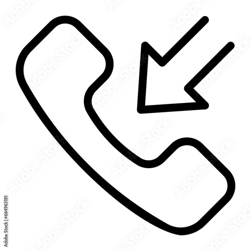 incoming call line icon