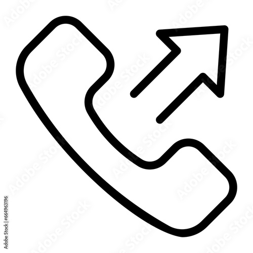 outgoing call line icon