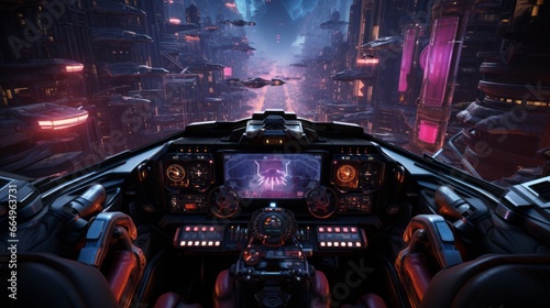 Embark on an immersive journey through the digital realm, as you pilot a virtual cockpit within a video game within a video game