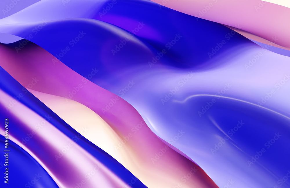 Abstract Colorful Background 3D wave style, Modern 3D wallpaper, Wave background 3d render.