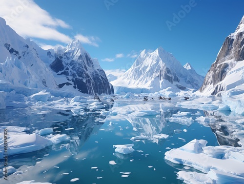 Iceberg with Blue Sky View