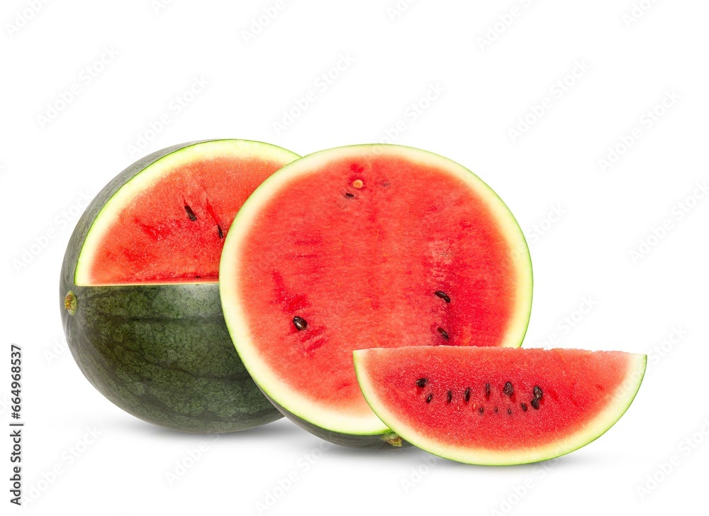 watermelon isolated on white background, clipping path, full depth of field watermelon isolated on white background, clipping path, full depth of field