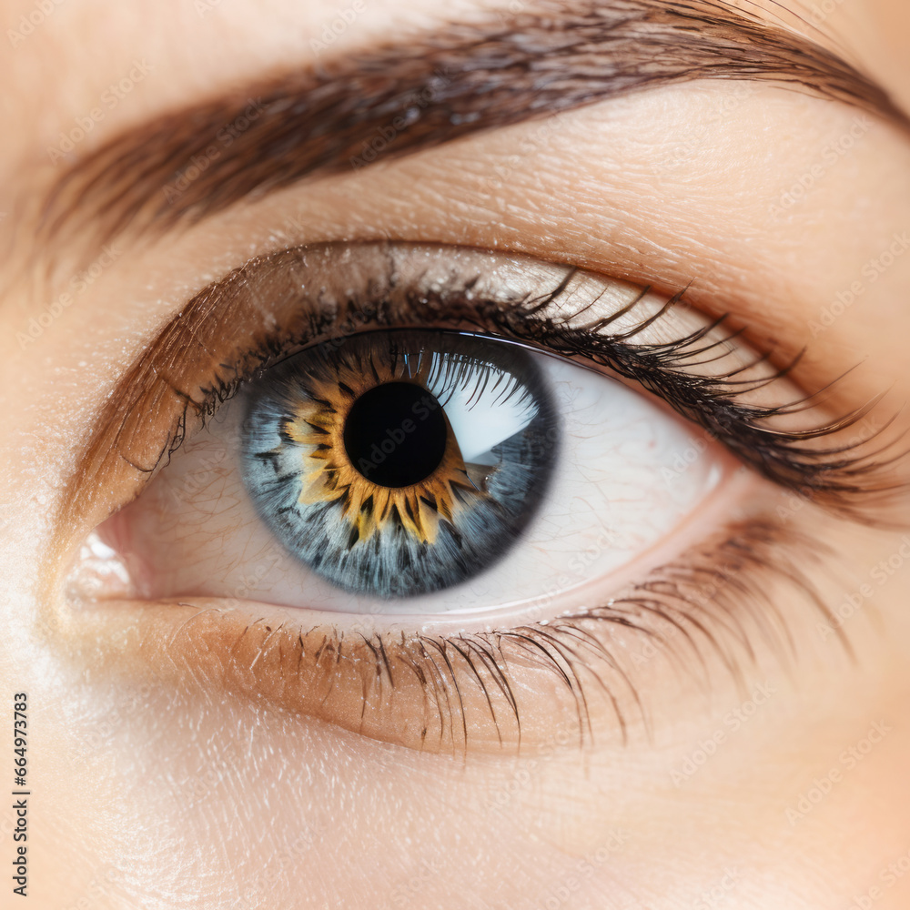 Fototapeta premium close up of a female eye