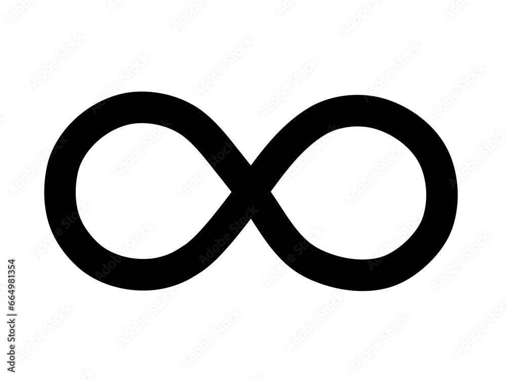 infinity symbol vector on white background infinity symbol vector on white background