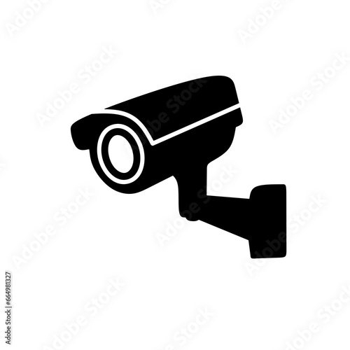 CCTV camera icon vector with trendy design