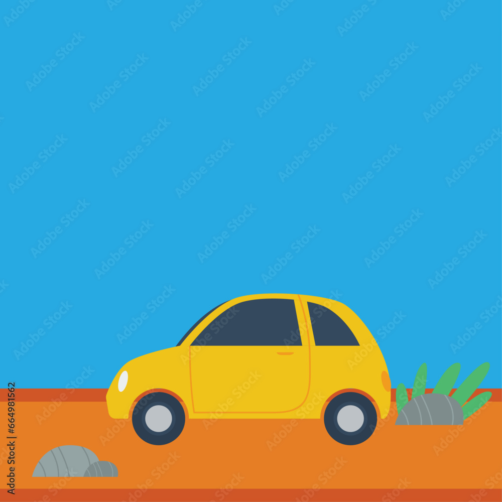 Car Illustration for social media