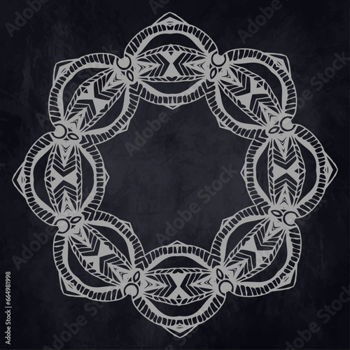Luxury Invitation Card Mandala Art Decoration Design For Social Media Template. © Graphic