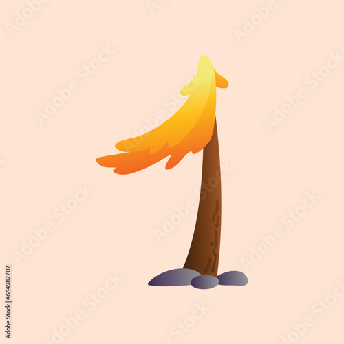Fire Number in Wooden Texture for social media template and Instagram post. 