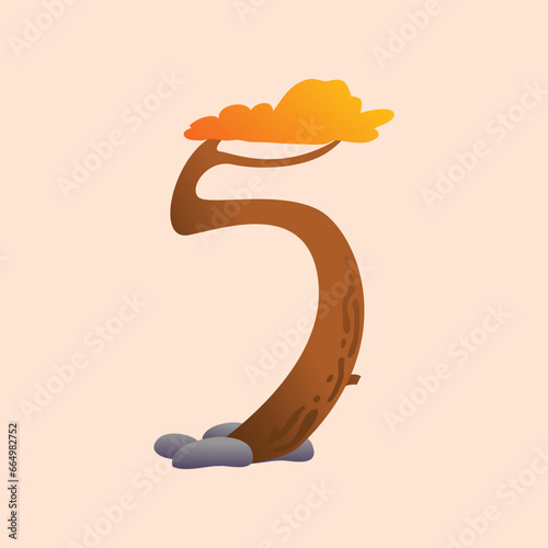 Fire Number in Wooden Texture for social media template and Instagram post. 