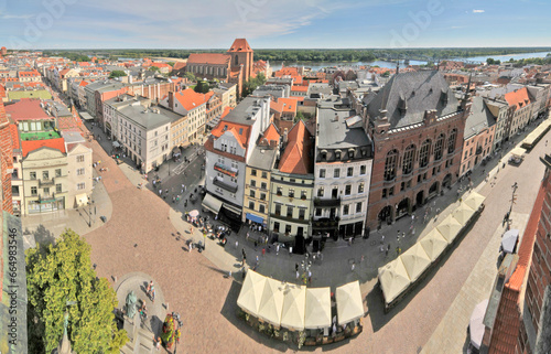 Panorama of the old town of Toruń