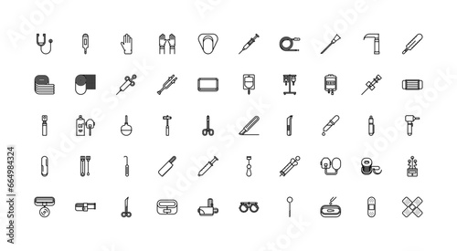 medicine icon set