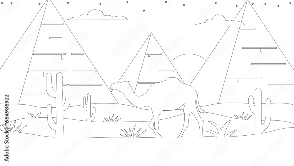 Naklejka premium Coloring pages