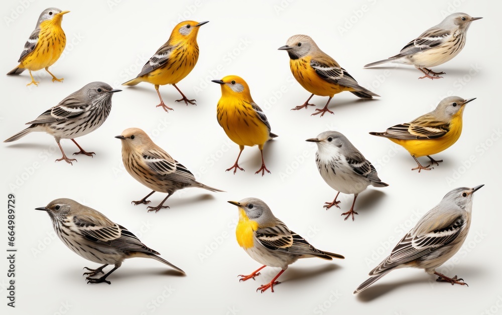 Set of collection bird isolated on white background Set of collection bird isolated on white background