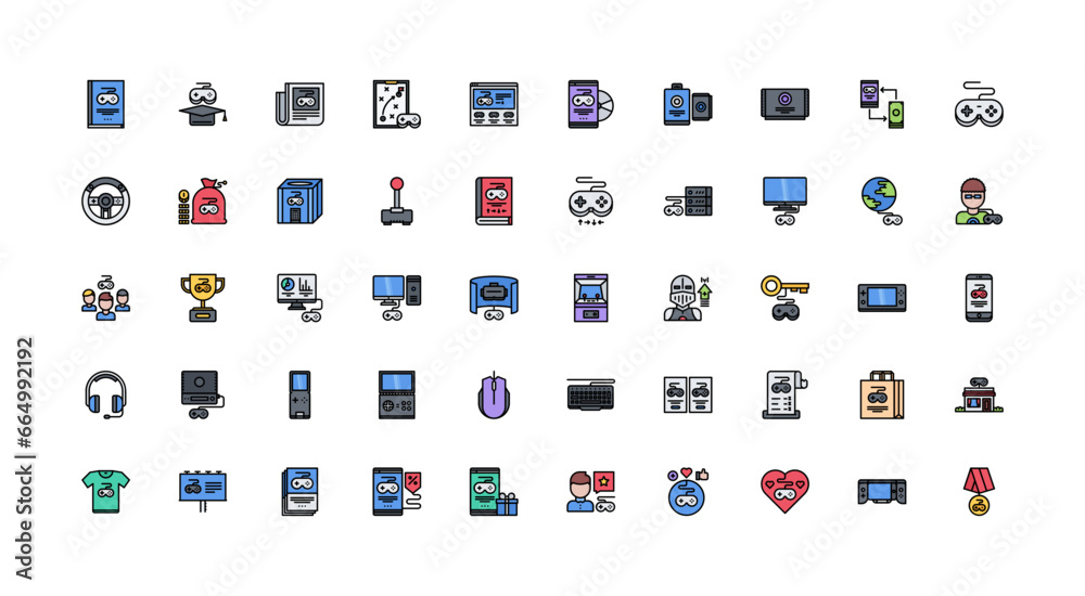 video game icon set video game icon set