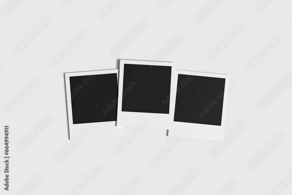 Mockup polaroid style photo frame Mockup polaroid style photo frame