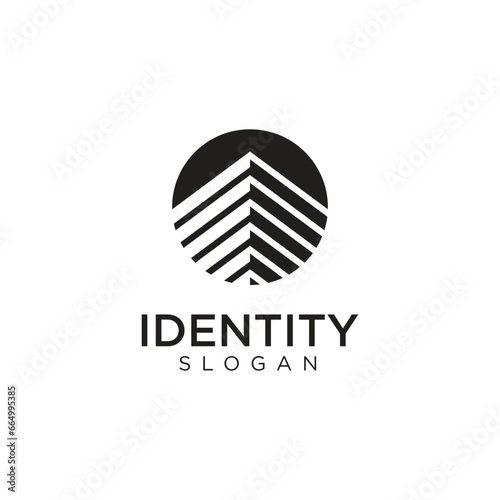 Abstract modern geometric logo icon. Real Estate Logo