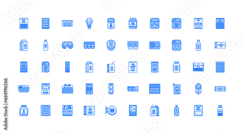supermarket icon set