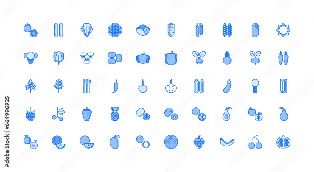 vegetables icon set vegetables icon set