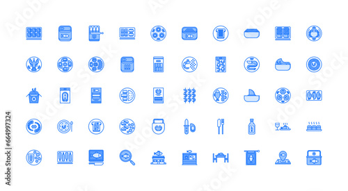 seafood icon set