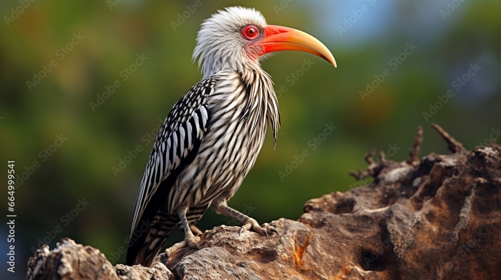 red billed hornbill generated by AI