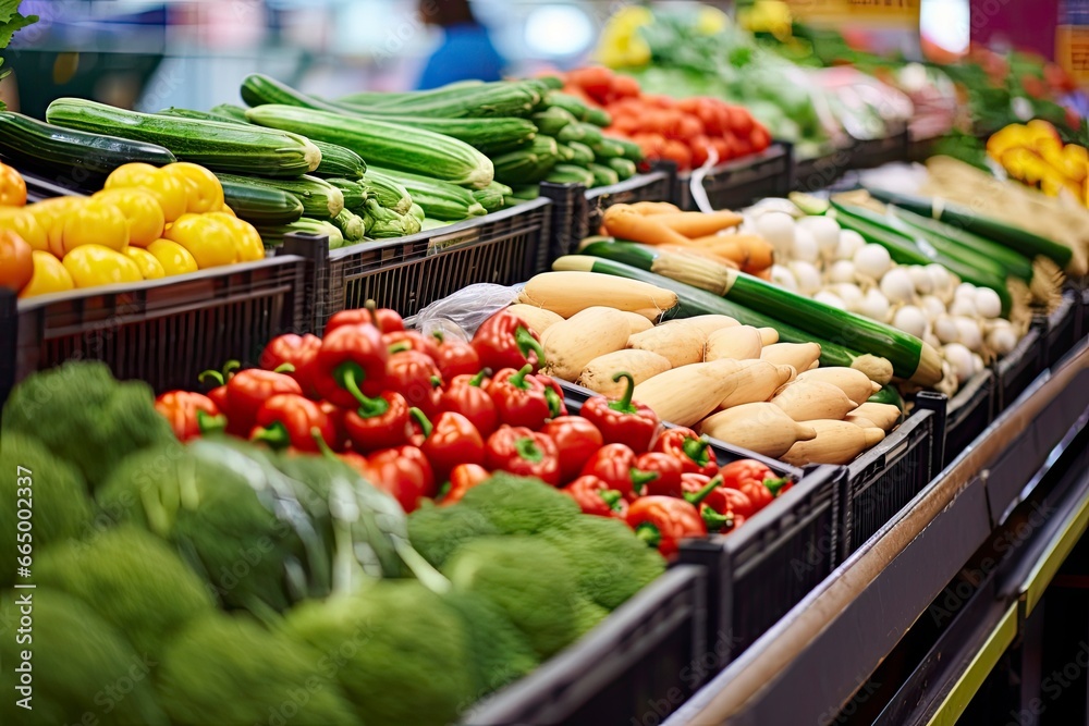 Fruits and Vegetables at City Market.