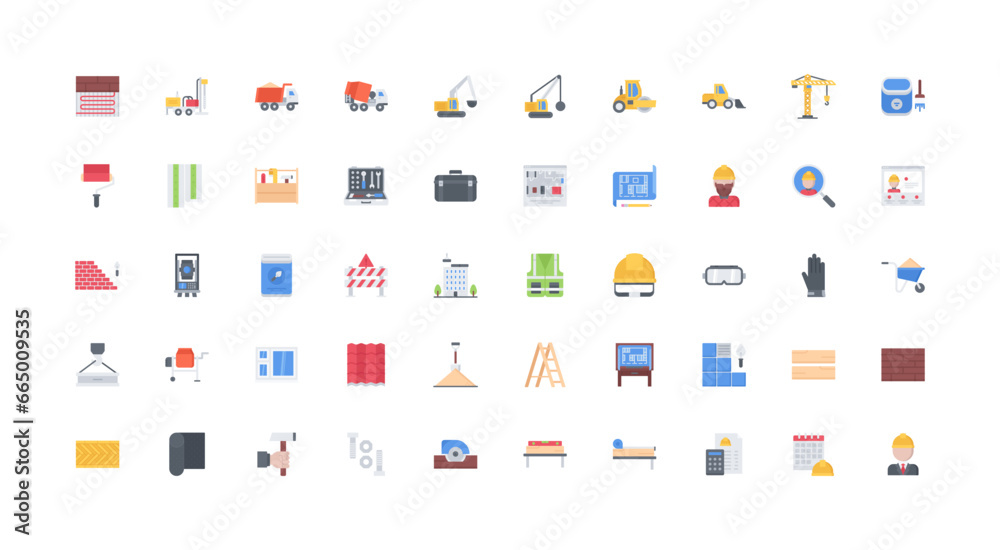 construction icon set construction icon set