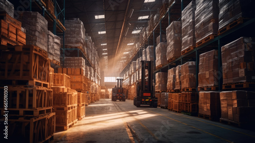 Retail warehouse full of goods