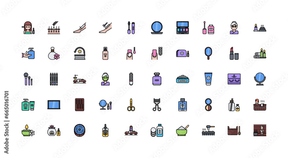 beauty icon set beauty icon set