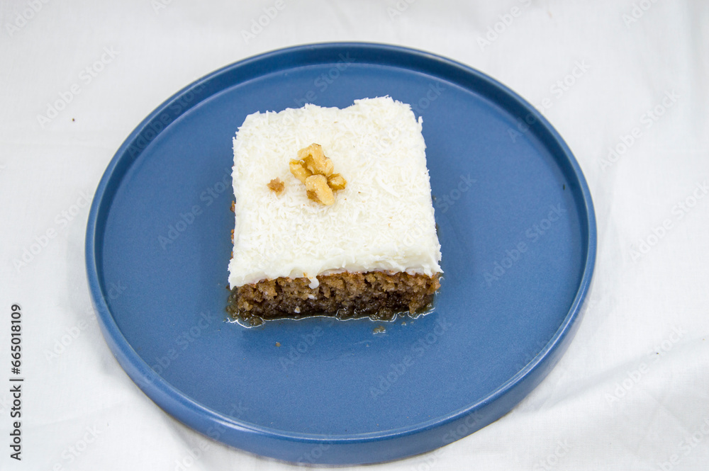 Cyprus dessert made with breadcrumbs, sugar and cream Cyprus dessert made with breadcrumbs, sugar and cream
