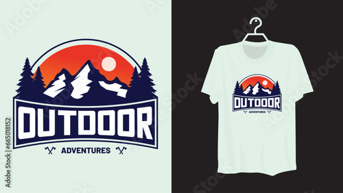 T-shirt design template new fashion style.