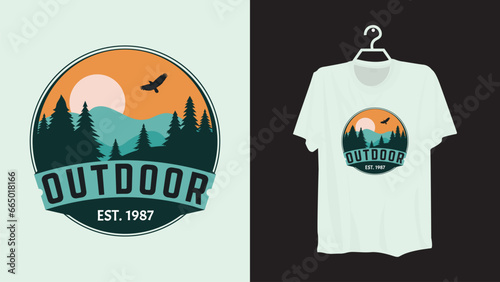 T-shirt design template new fashion style.