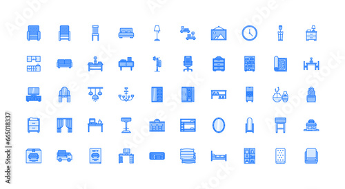 furniture icon set