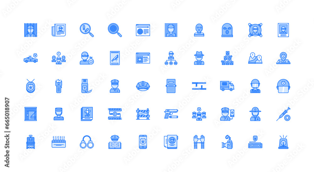 police icon set police icon set