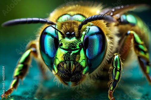 Macro photo of a bee 