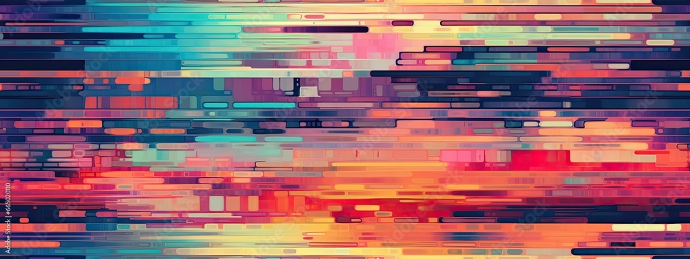 Seamless digital pixel glitch abstract error background overlay pattern ...