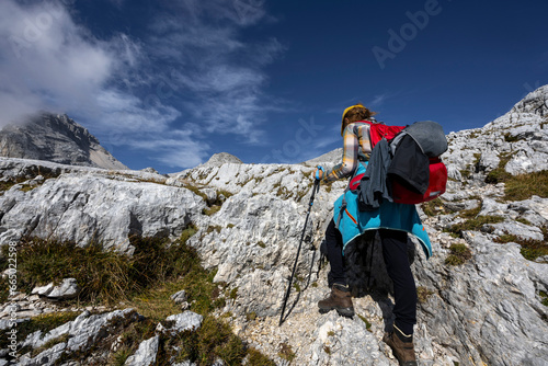 Hiking Solo in High Mountains - Kriski Podi, Julian Alps, Slovenia photo