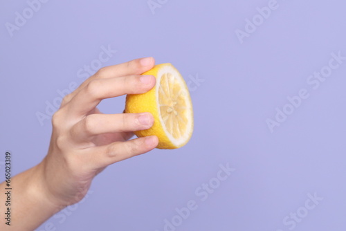 Hand with Fruit