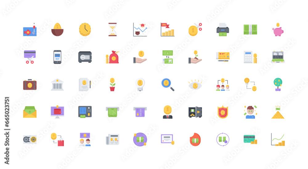 money icon set