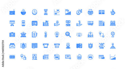 money icon set