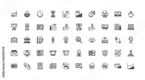 money icon set