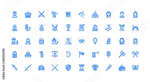 fairy tale icon set