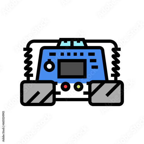 defibrillator ambulance color icon vector. defibrillator ambulance sign. isolated symbol illustration