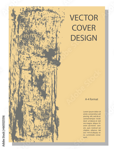 Abstract editable background for a book cover, brochure, poster, or banner. Format A-4.