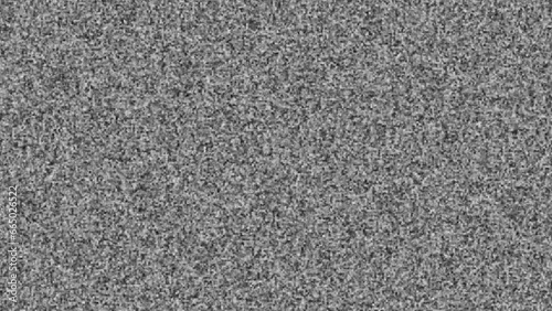 Bad Tv Signal Screen, No Signal to Monitor footage video, 4K Animation