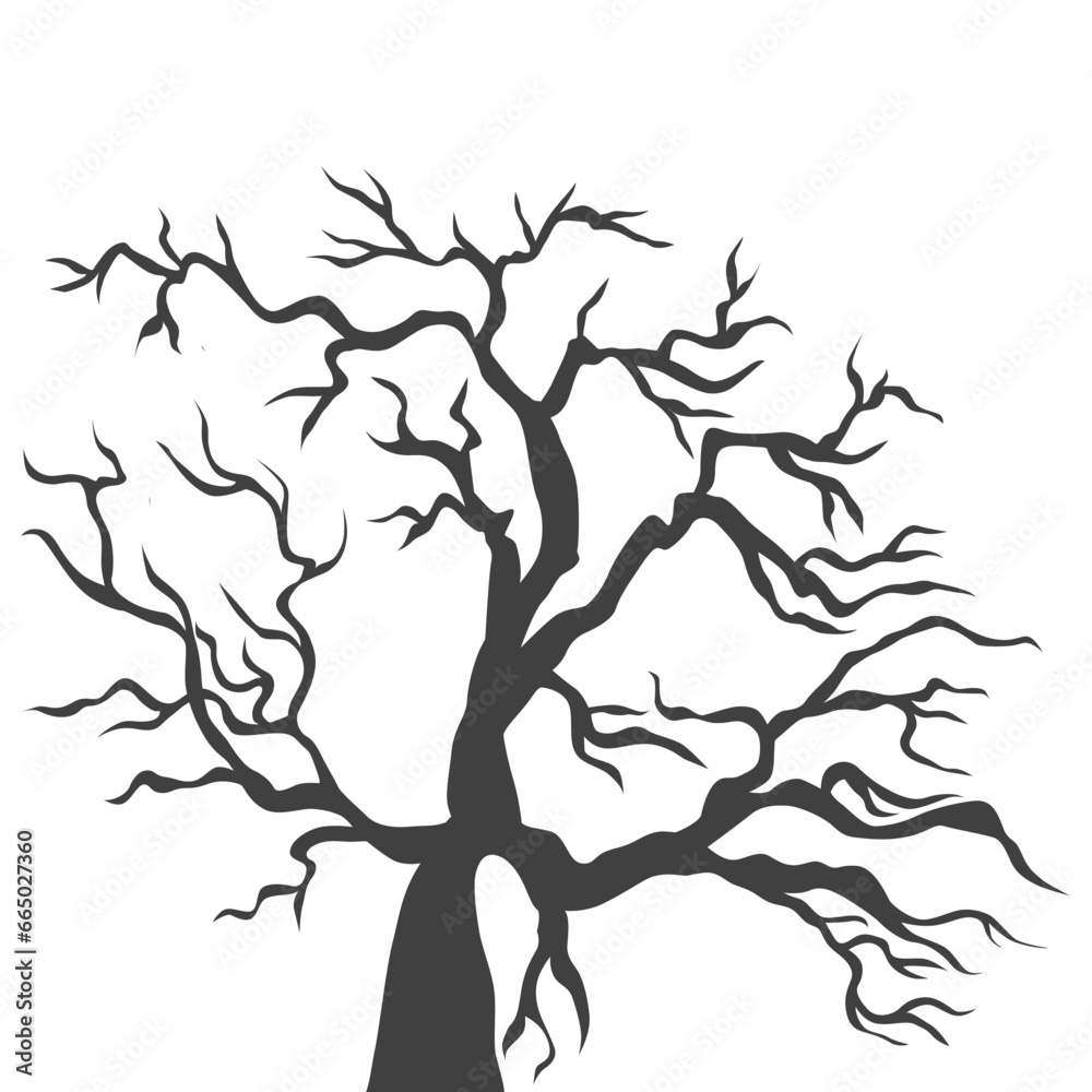 silhouette of a tree silhouette of a tree