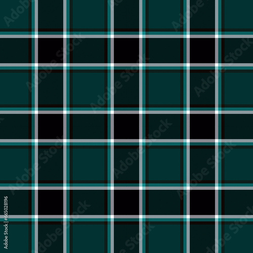 Marine seamless pattern in blue and turquoise check