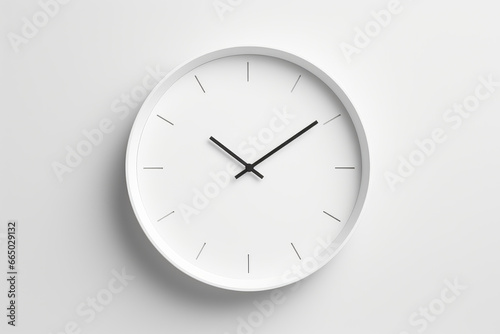 wall clock on white wall